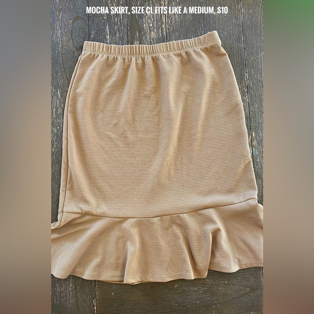 Tan skirt